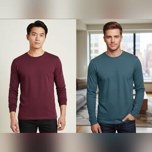 Set of 2 T-Shirts CLUB ROOM Men's Long Sleeve T-shirts